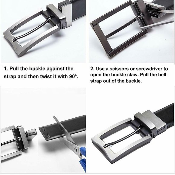 Genuine Leather Belt Black - Picture 9 of 9